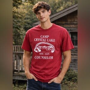 Friday The 13th Camp Crystal Lake Counselor Men’s T-Shirt Size XL Slasher Horror